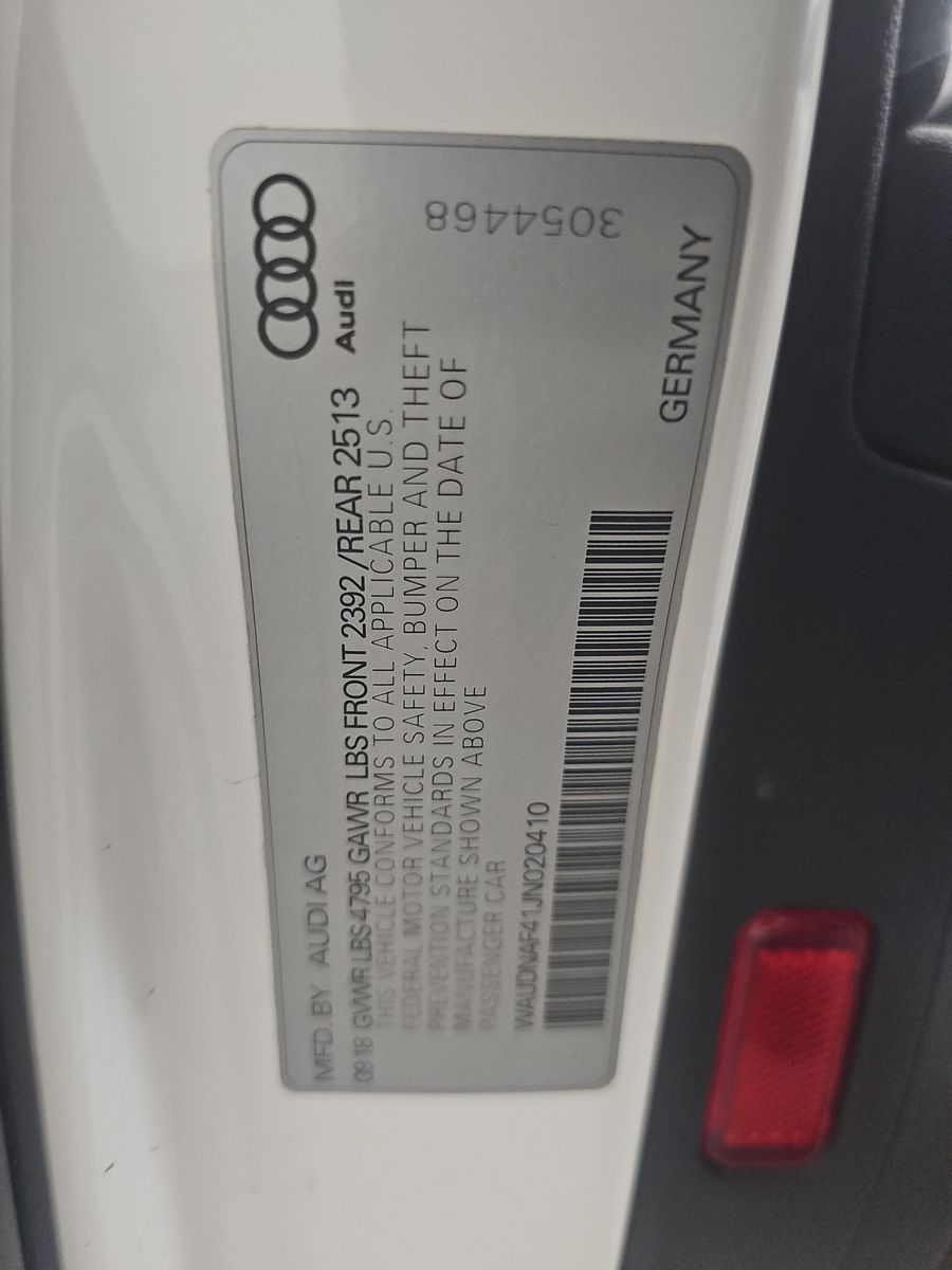 2018 Audi A4 Premium AWD