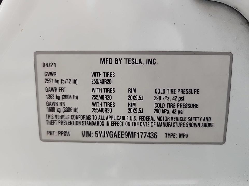 2021 Tesla Model Y Long Range AWD