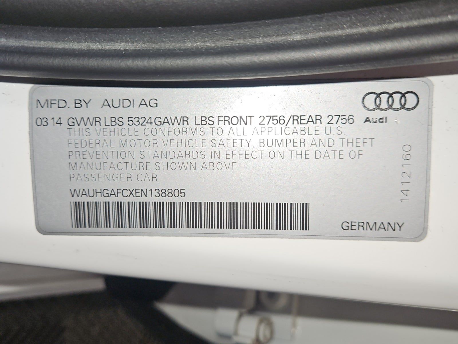 2014 Audi A6 3.0T Prestige AWD