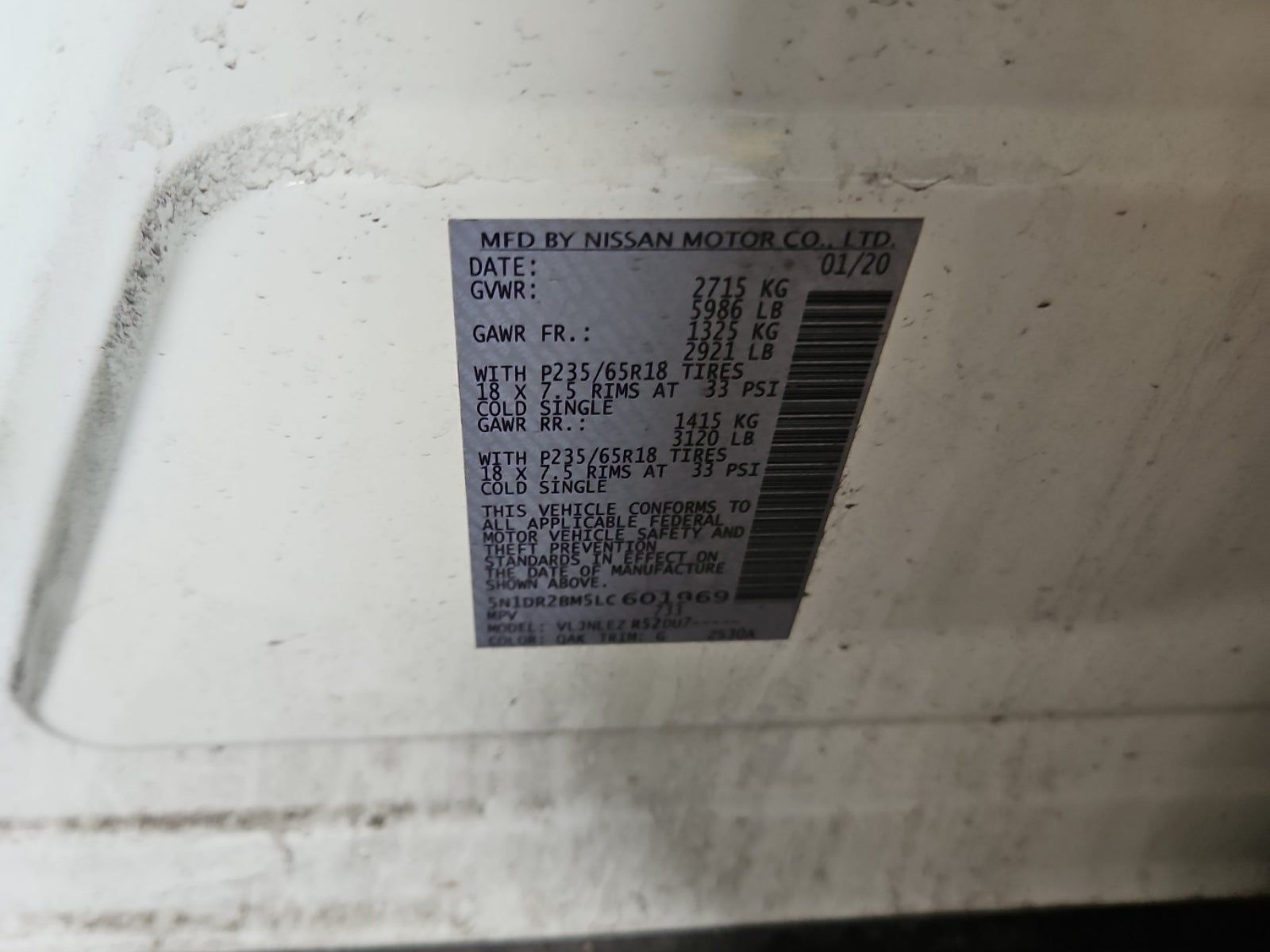 2020 Nissan Pathfinder SV AWD