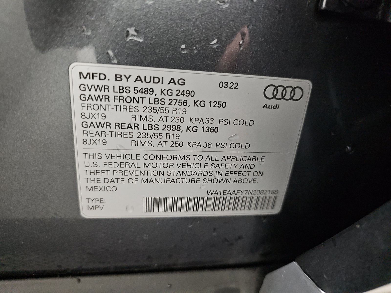 2022 Audi Q5 S line Premium Plus AWD