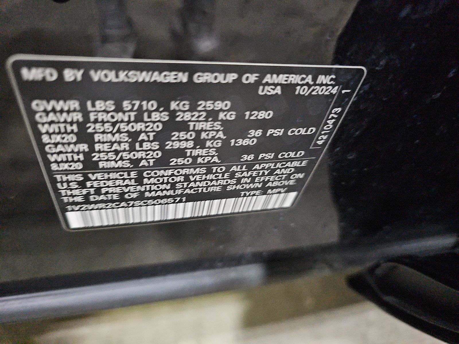 2025 Volkswagen Atlas 2.0T SE FWD