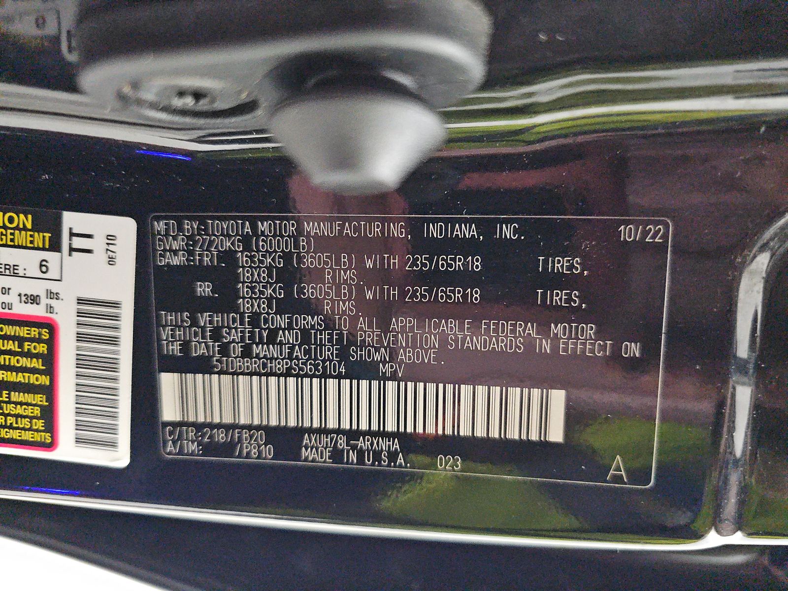 2023 Toyota Highlander Hybrid LE AWD