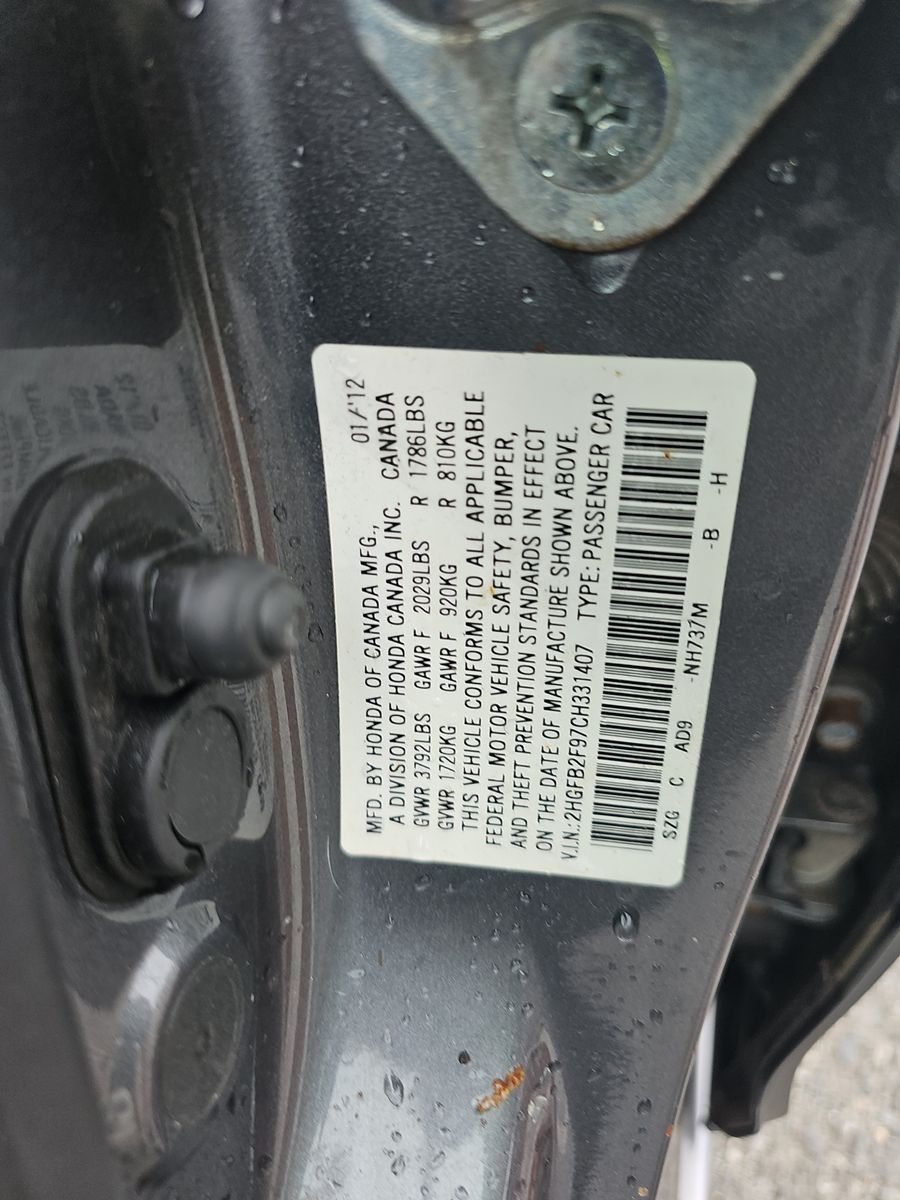 2012 Honda Civic EX-L FWD