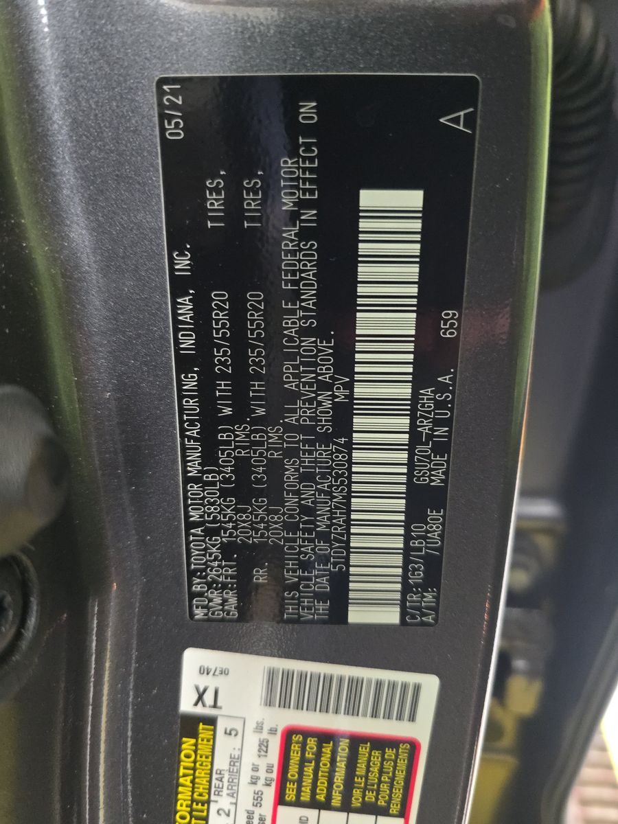 2021 Toyota Highlander Limited FWD