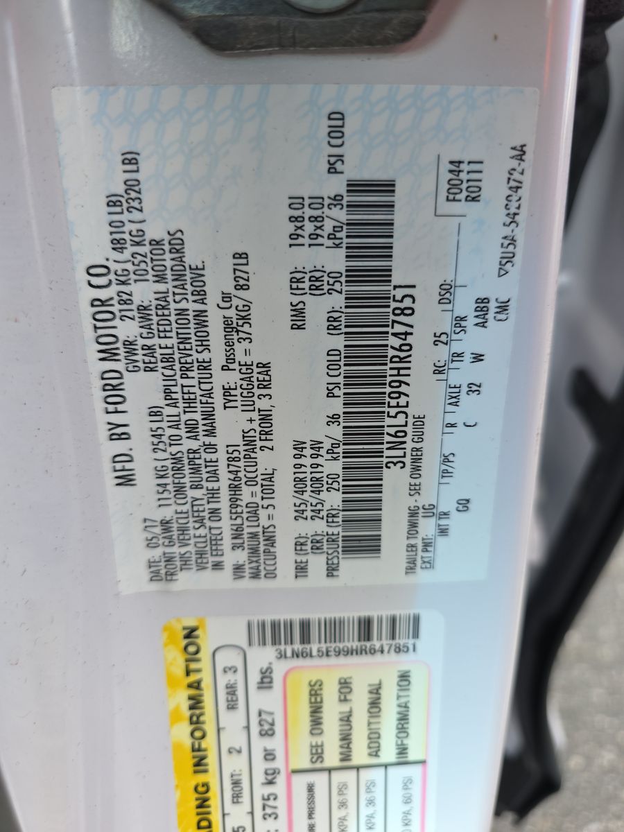 2017 Lincoln MKZ Reserve FWD