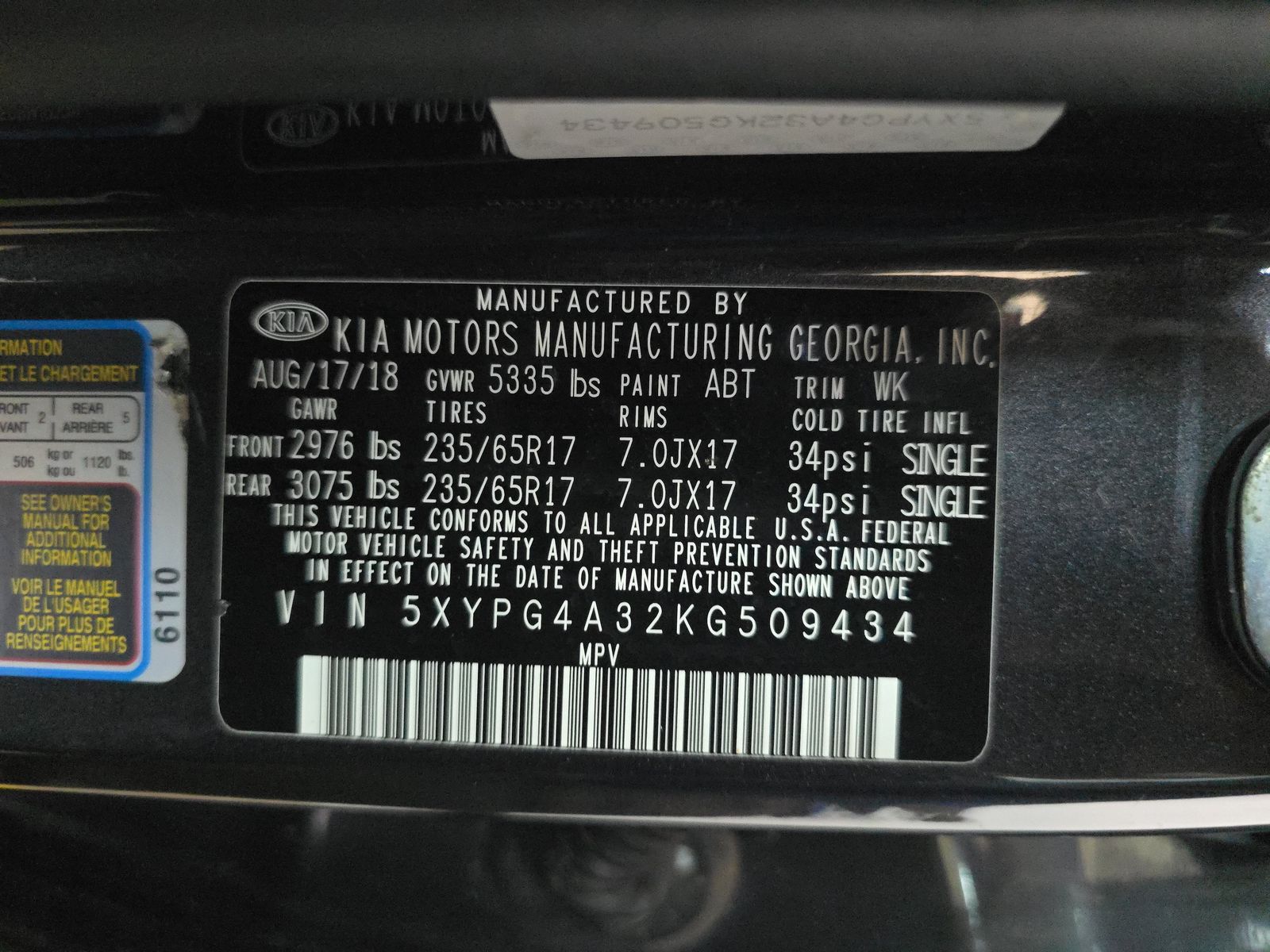 2019 Kia Sorento LX FWD