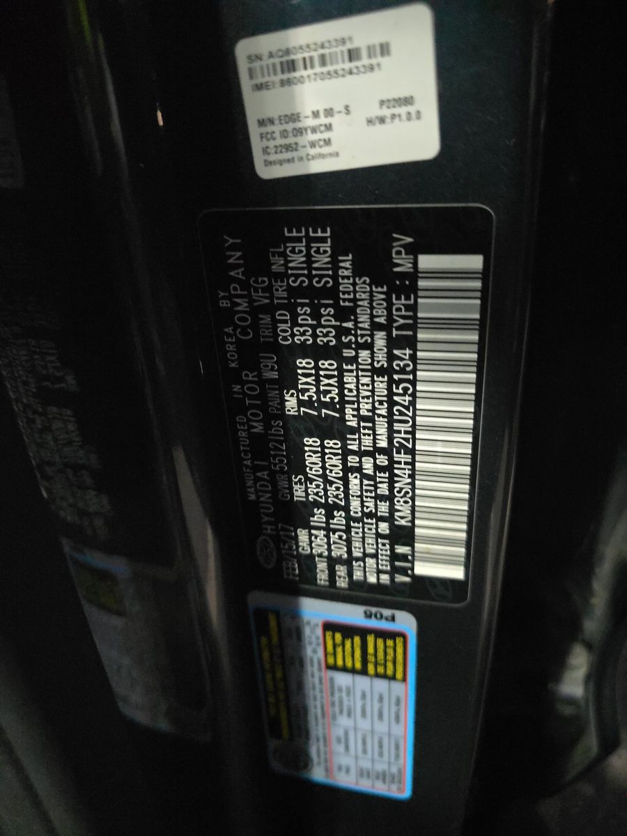 2017 Hyundai Santa Fe Limited FWD