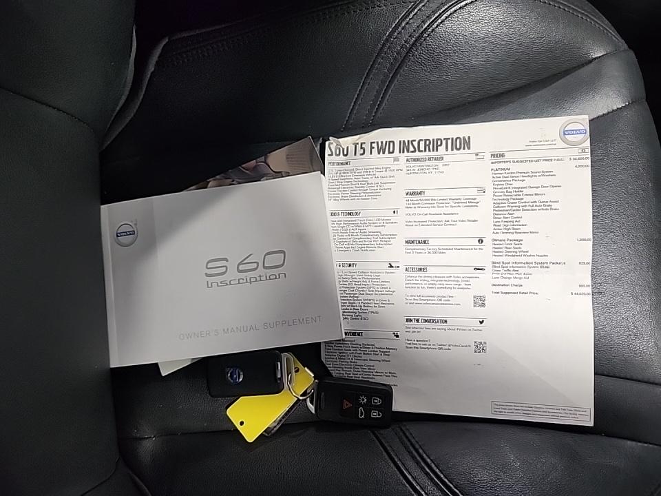 2017 Volvo S60 T5 Inscription Platinum FWD