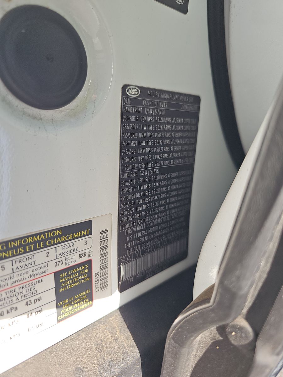 2018 Land Rover Range Rover Velar R-Dynamic SE AWD