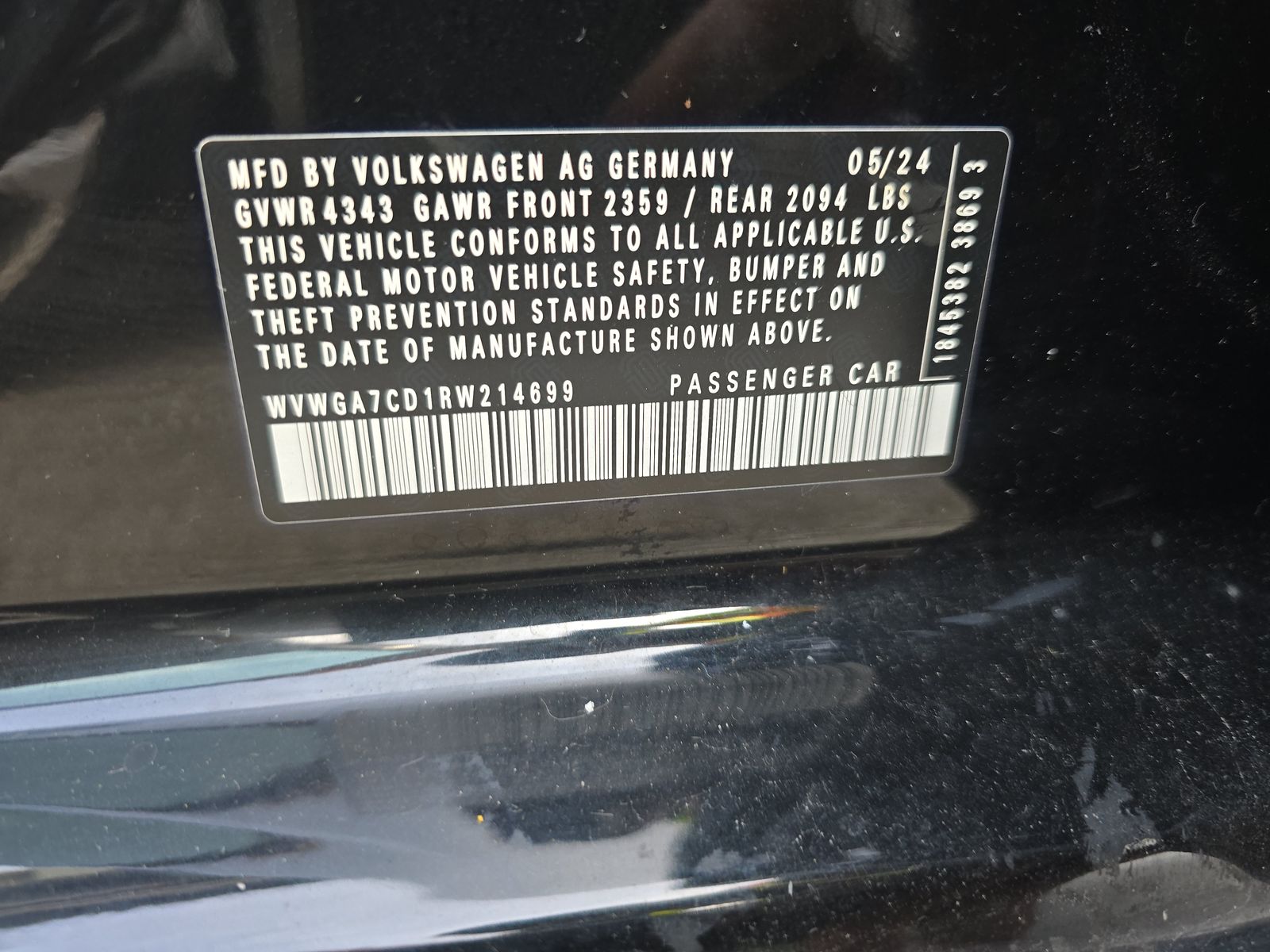 2024 Volkswagen Golf GTI 2.0T S FWD