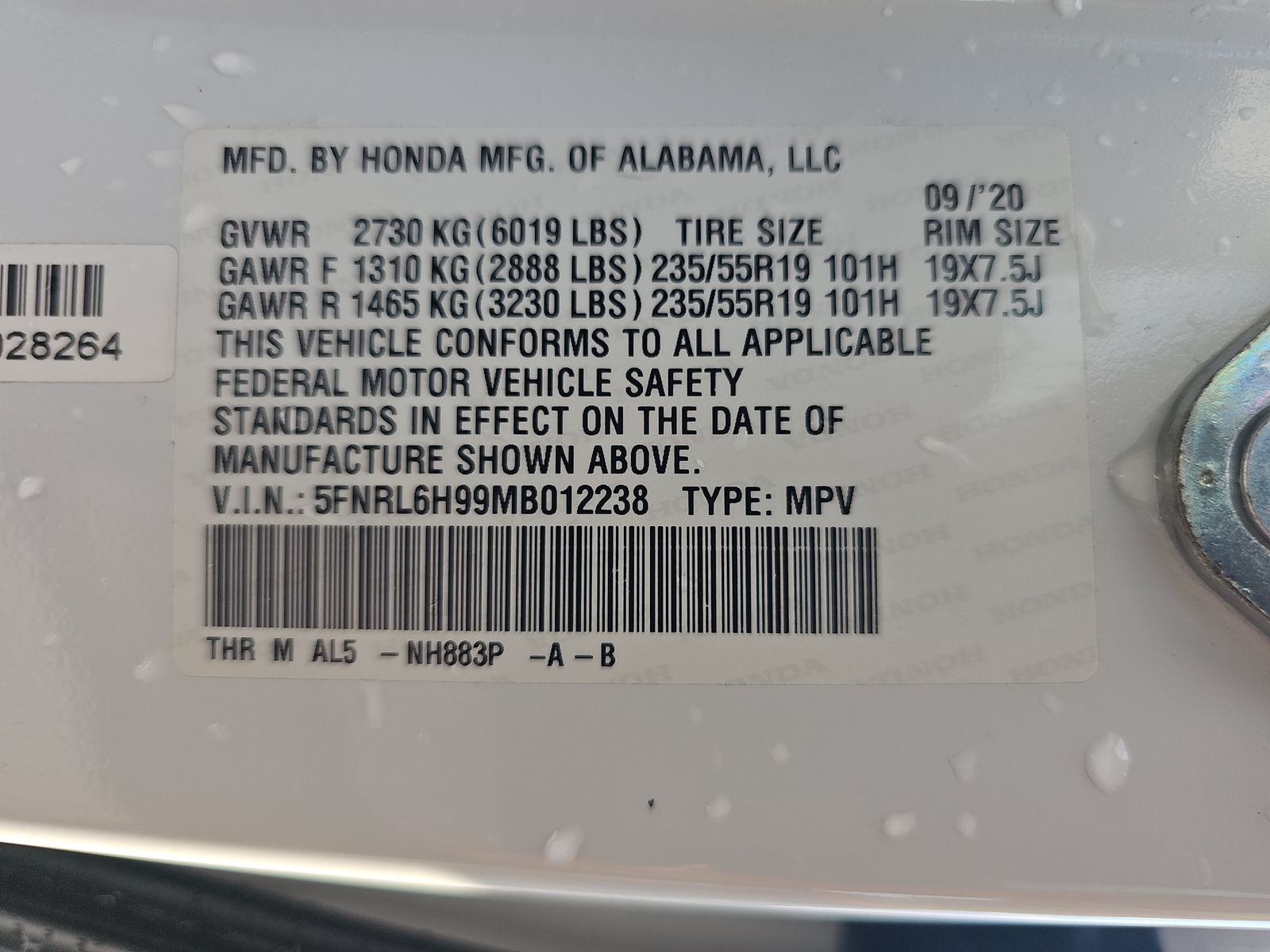 2021 Honda Odyssey Elite FWD