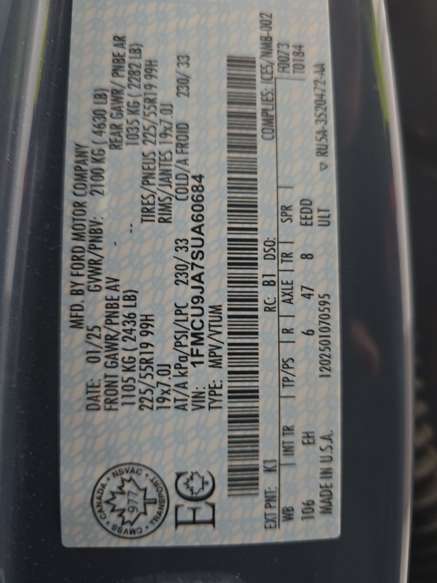 2025 Ford Escape Platinum AWD