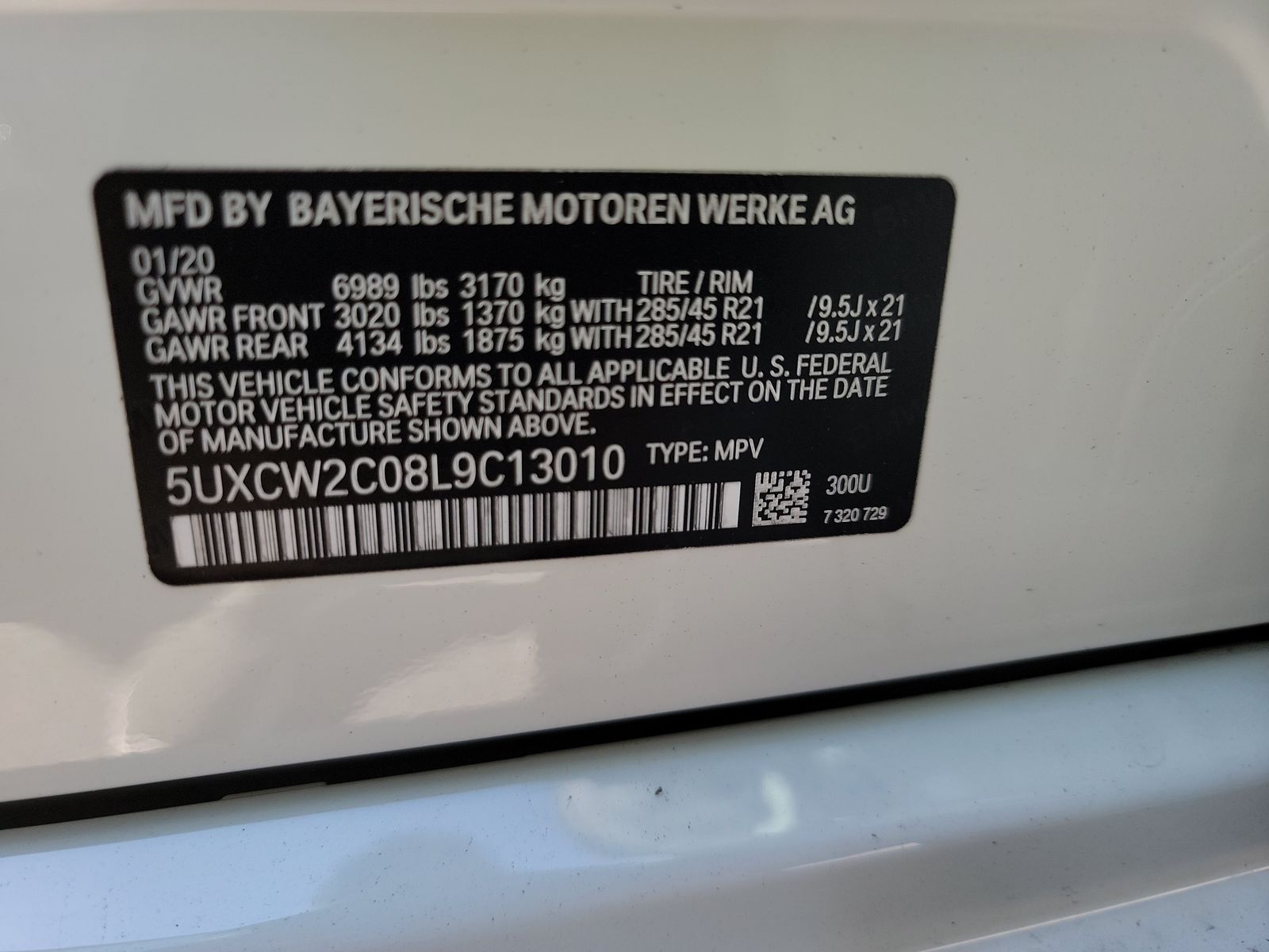 2020 BMW X7 xDrive40i AWD