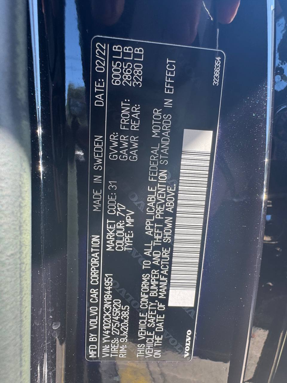 2022 Volvo XC90 T5 Momentum FWD