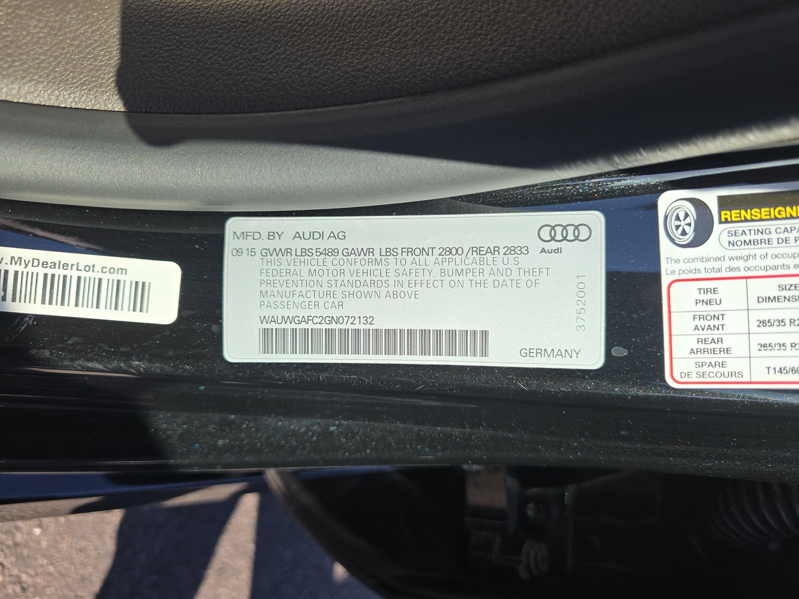 2016 Audi A7 3.0T Premium Plus AWD