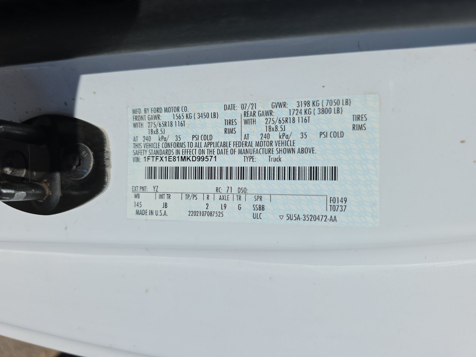 2021 Ford F-150 XL AWD