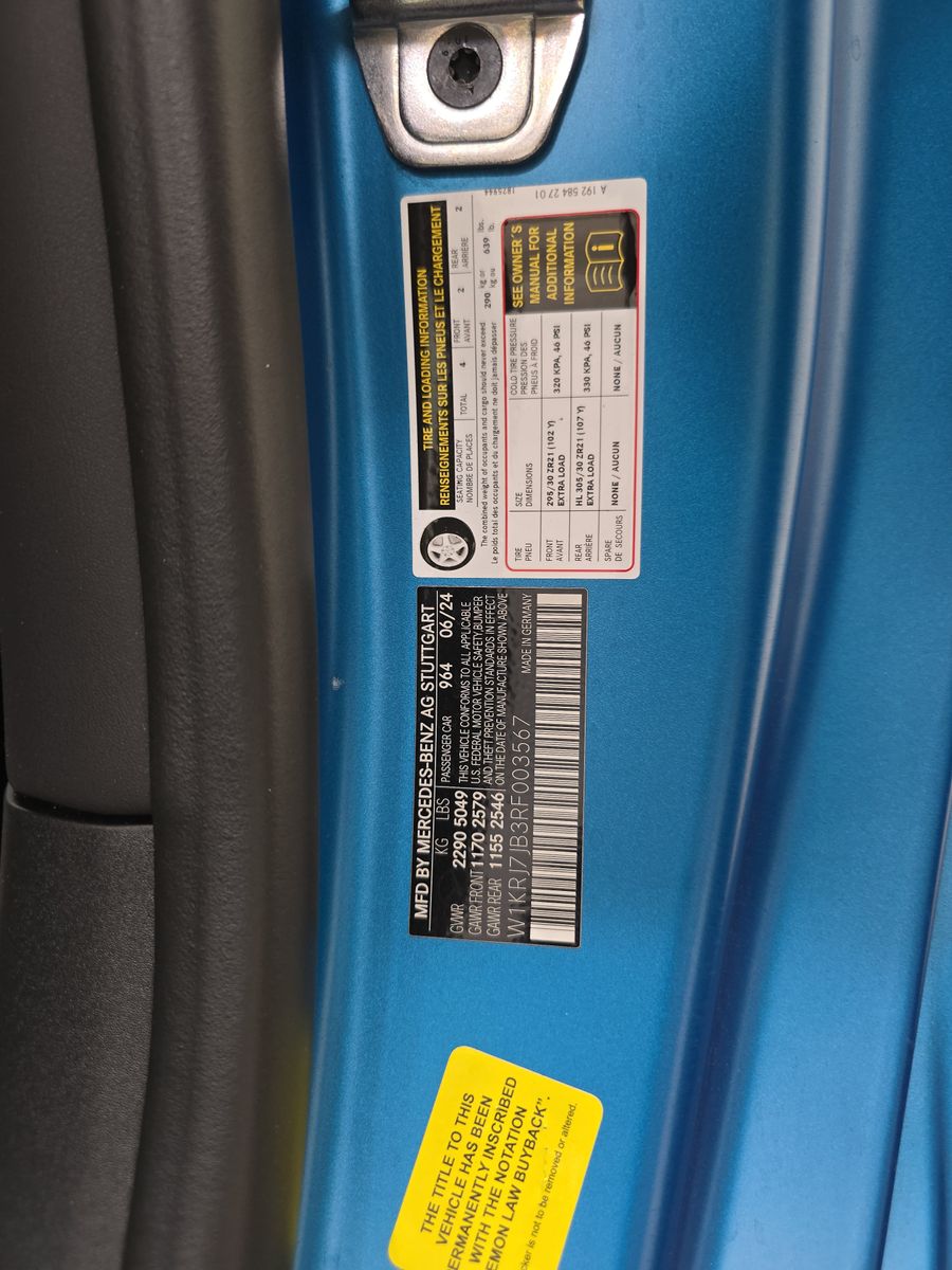 2024 Mercedes-Benz Mercedes-AMG GT AMG GT 63 AWD