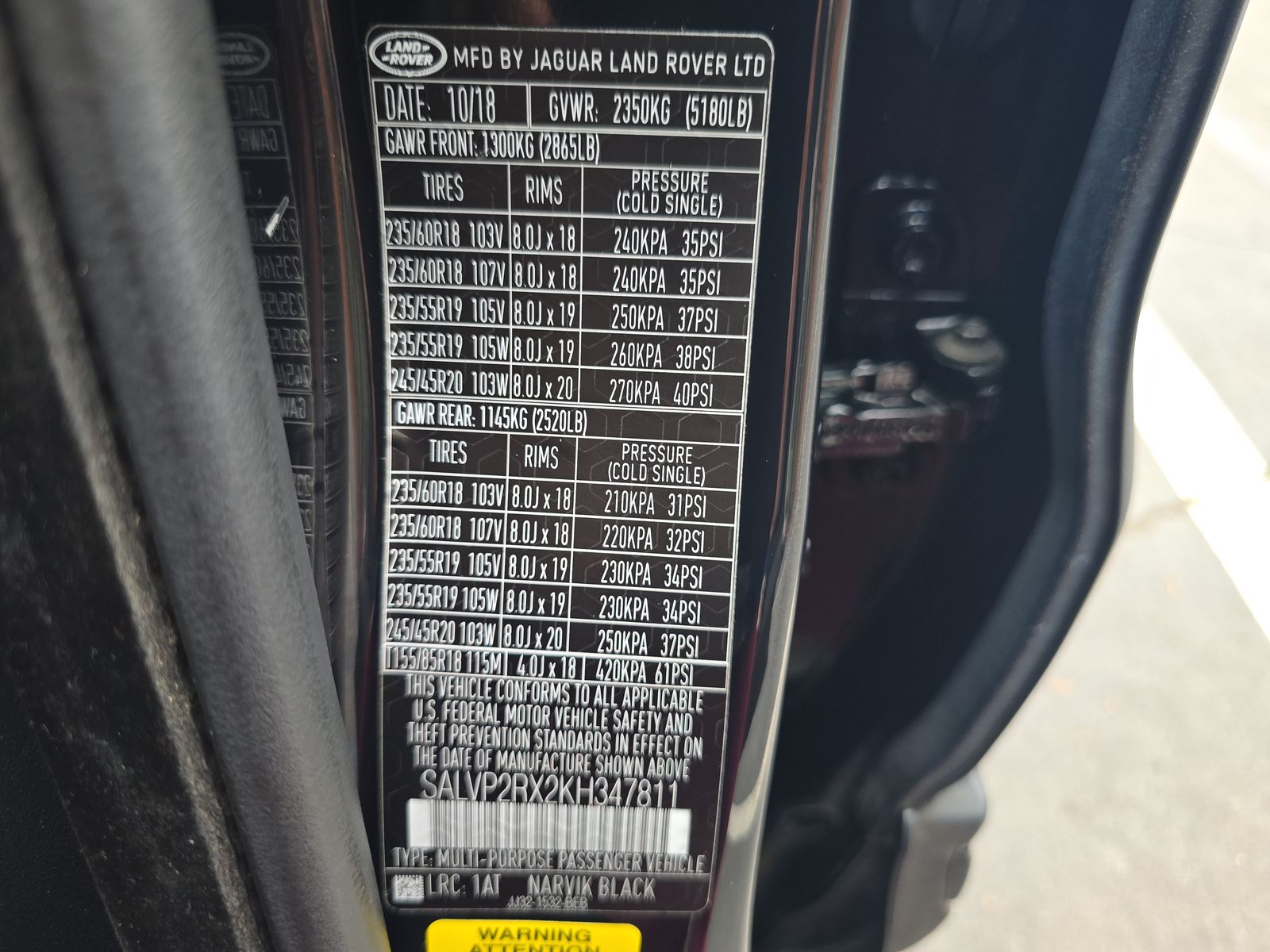 2019 Land Rover Range Rover Evoque SE Premium AWD