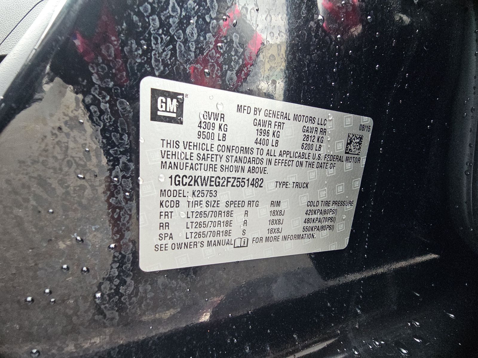 2015 Chevrolet Silverado 2500HD LTZ AWD