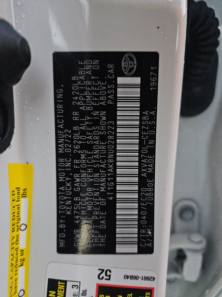 2022 Toyota Camry SE FWD