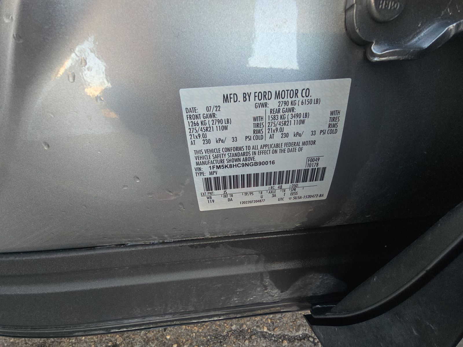 2022 Ford Explorer Platinum AWD