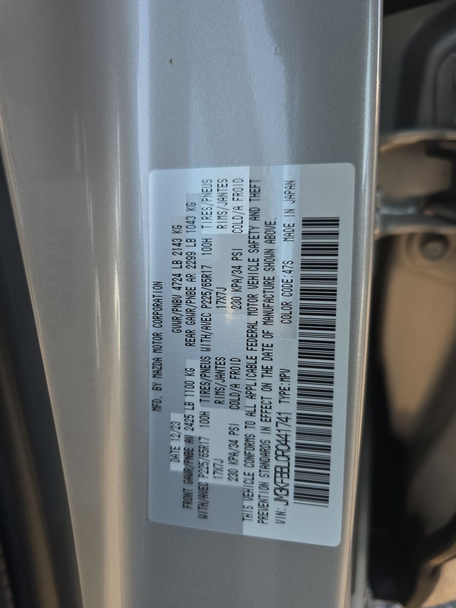 2024 MAZDA CX-5 2.5 S Select Package AWD