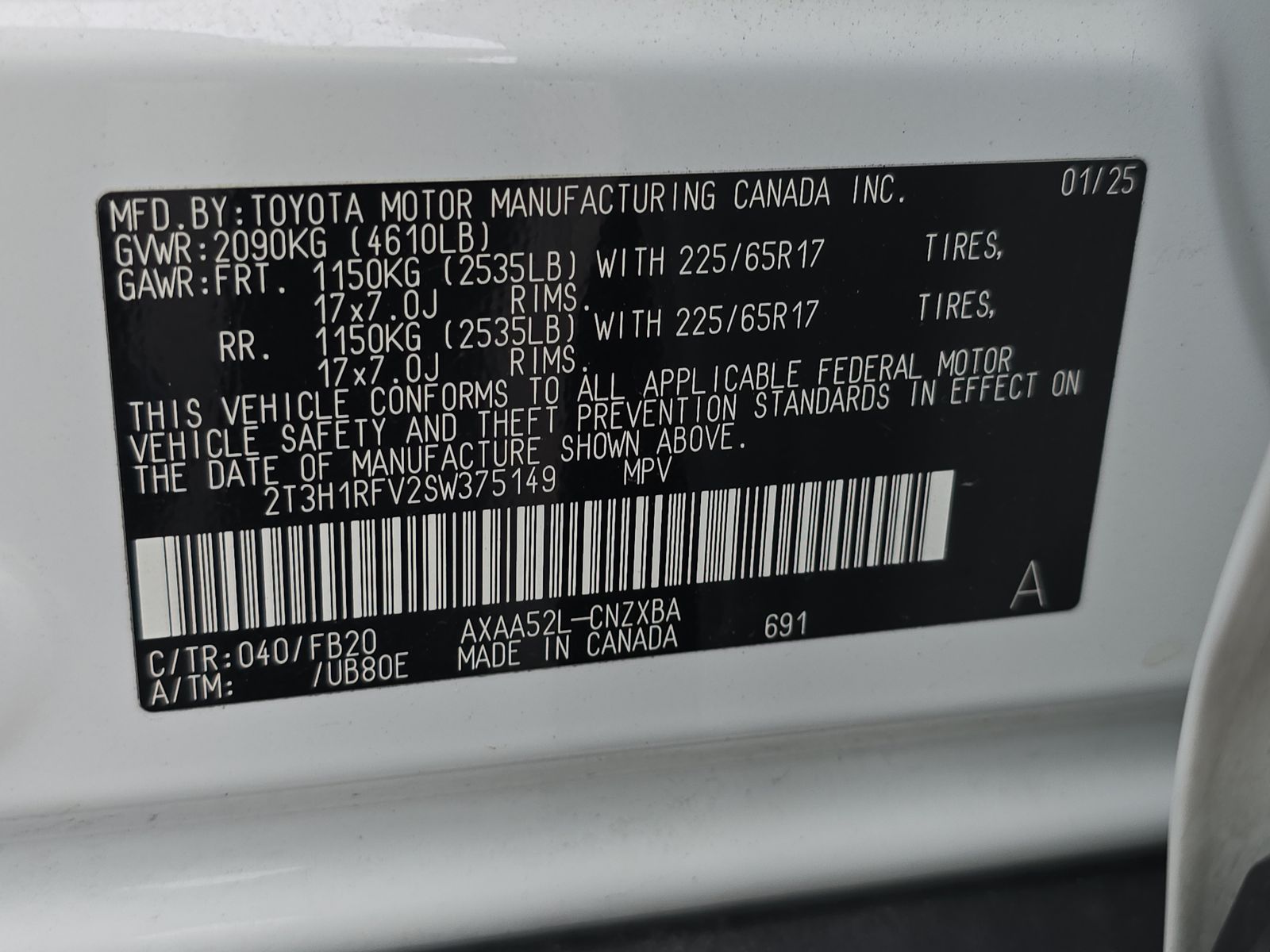 2025 Toyota RAV4 LE FWD