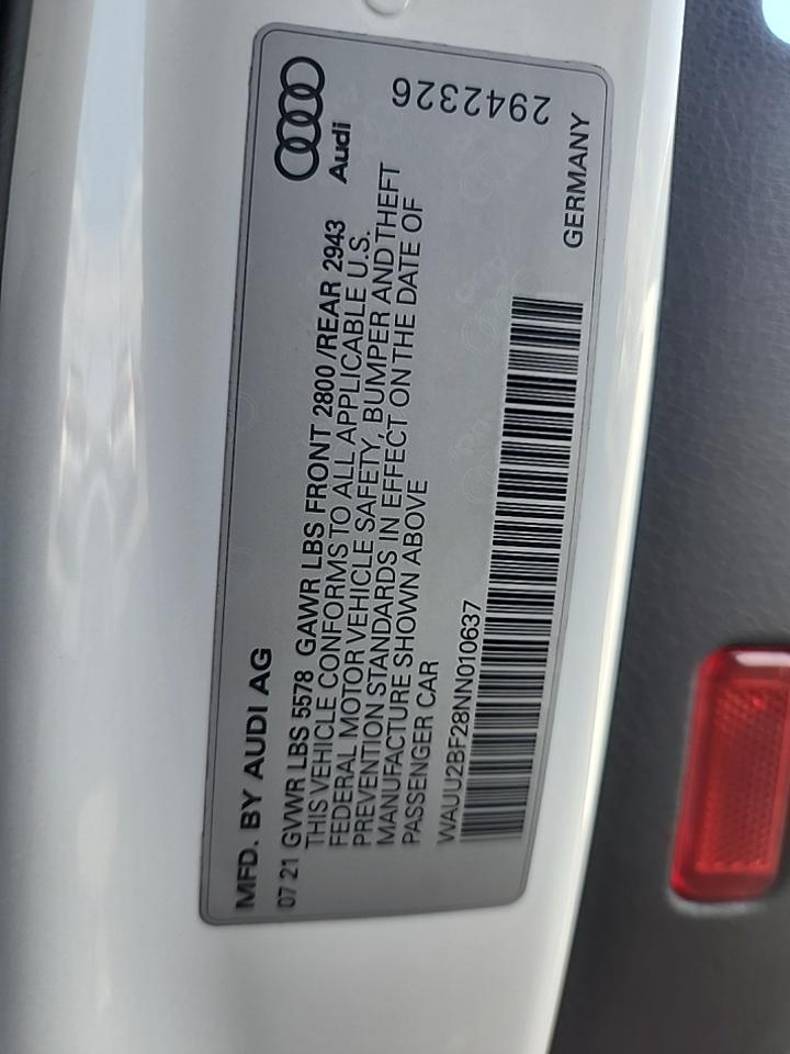 2022 Audi A7 Premium Plus AWD