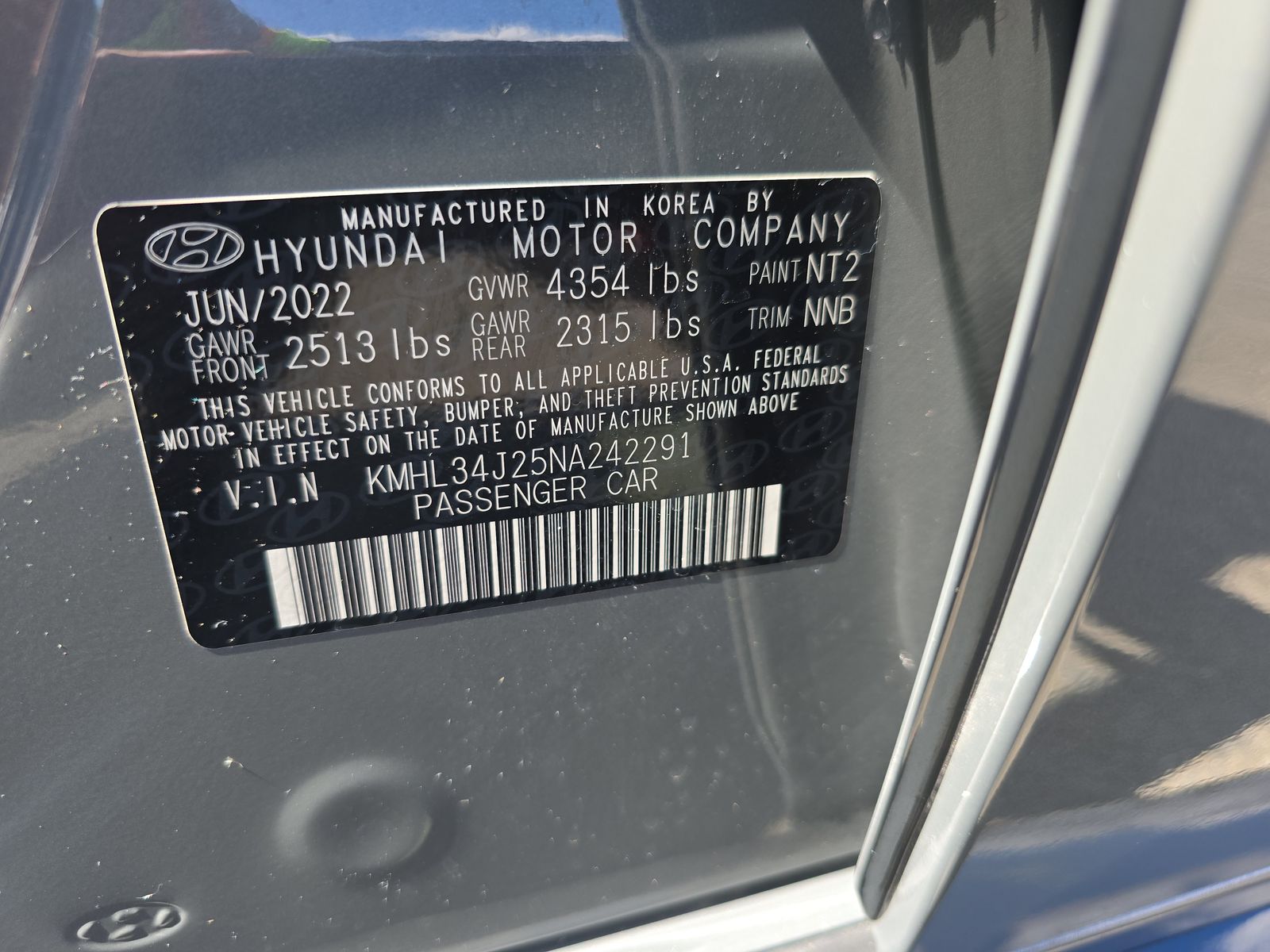 2022 Hyundai Sonata Limited FWD