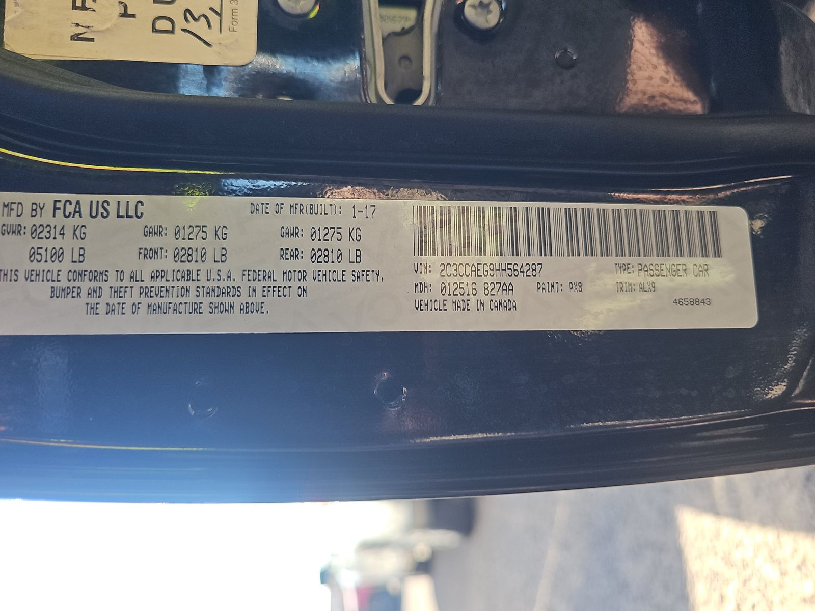 2017 Chrysler 300 C RWD