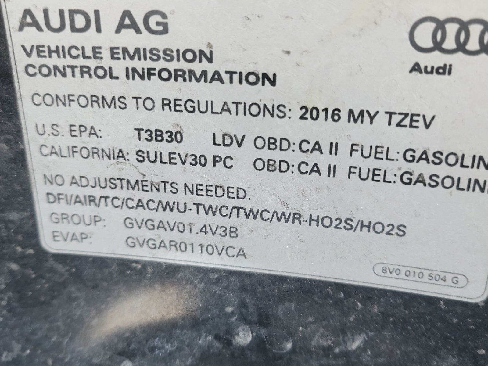 2016 Audi A3 e-tron Premium FWD