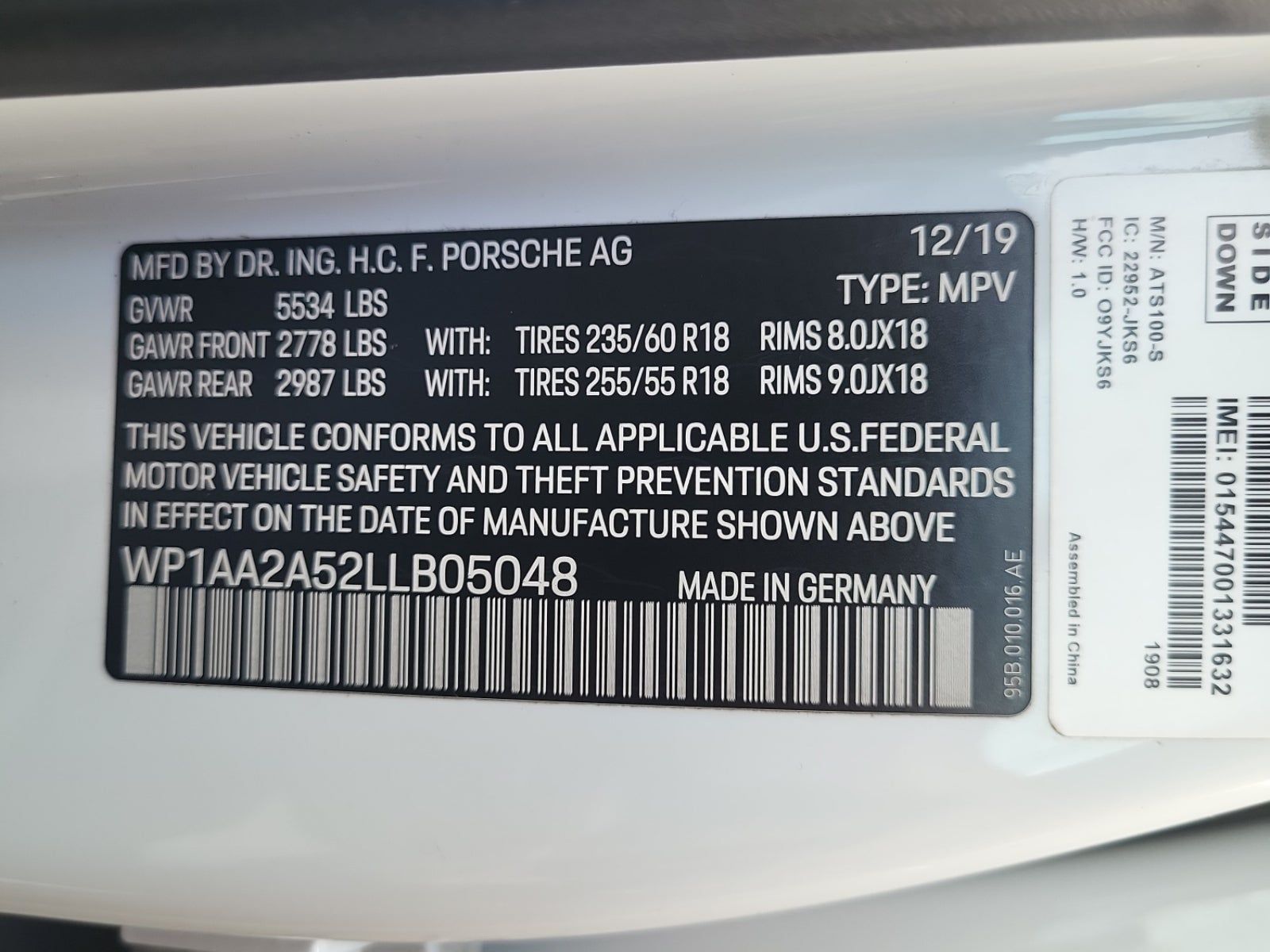 2020 Porsche Macan Base AWD
