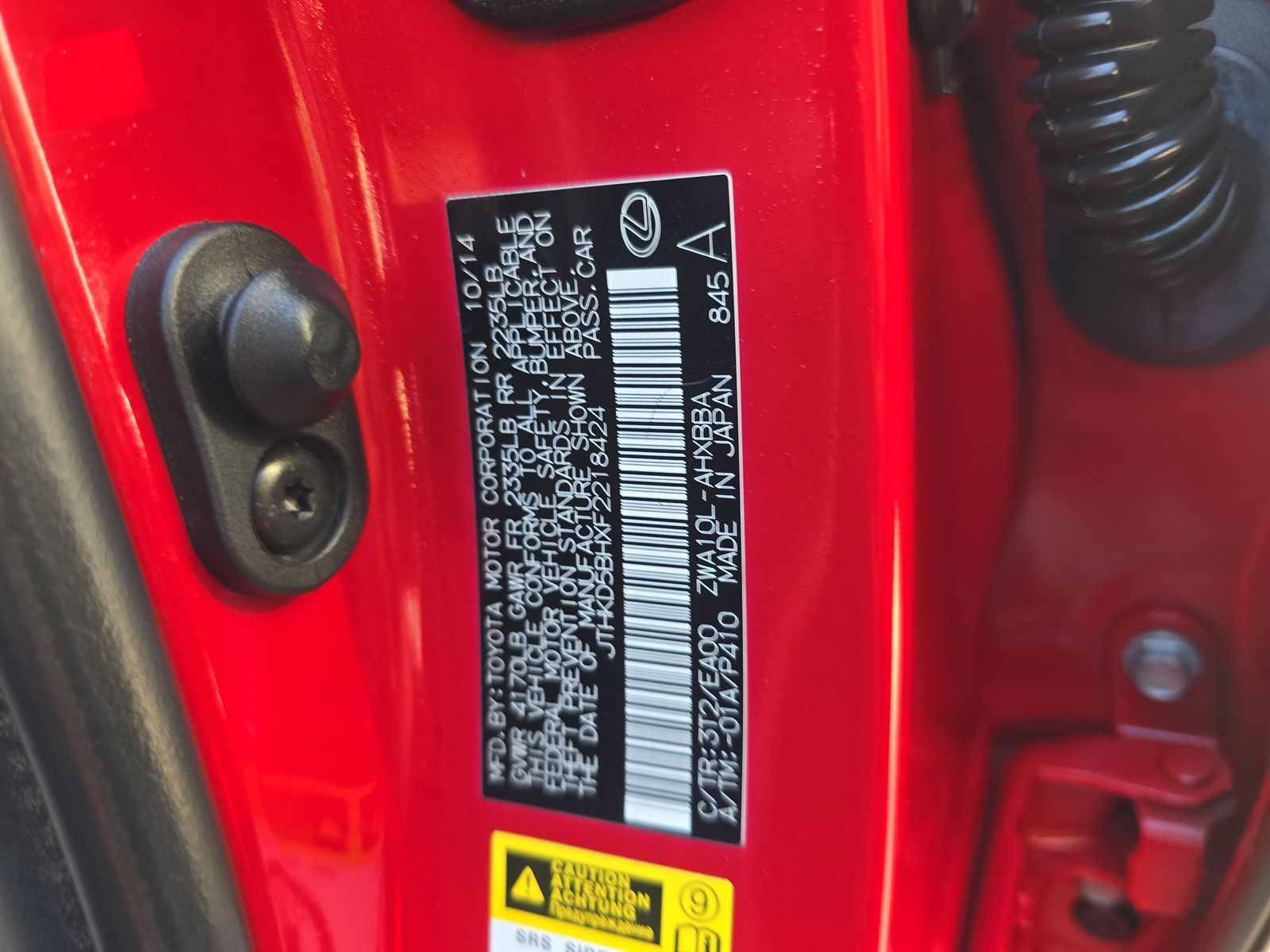 2015 Lexus CT CT 200h FWD