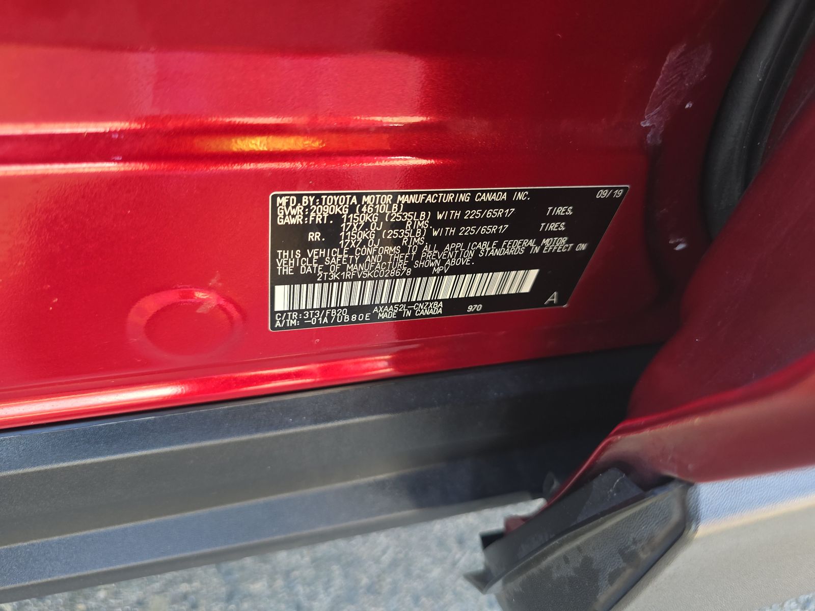 2019 Toyota RAV4 LE FWD