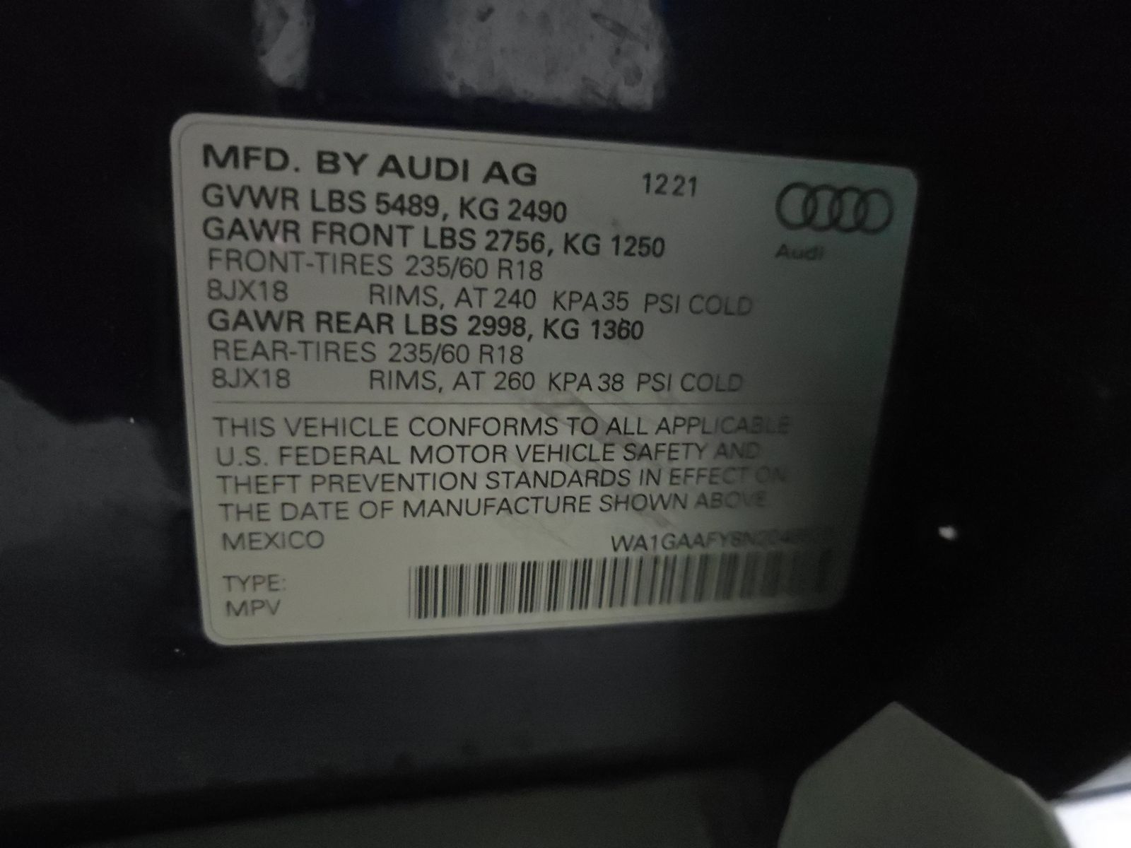 2022 Audi Q5 S line Premium AWD