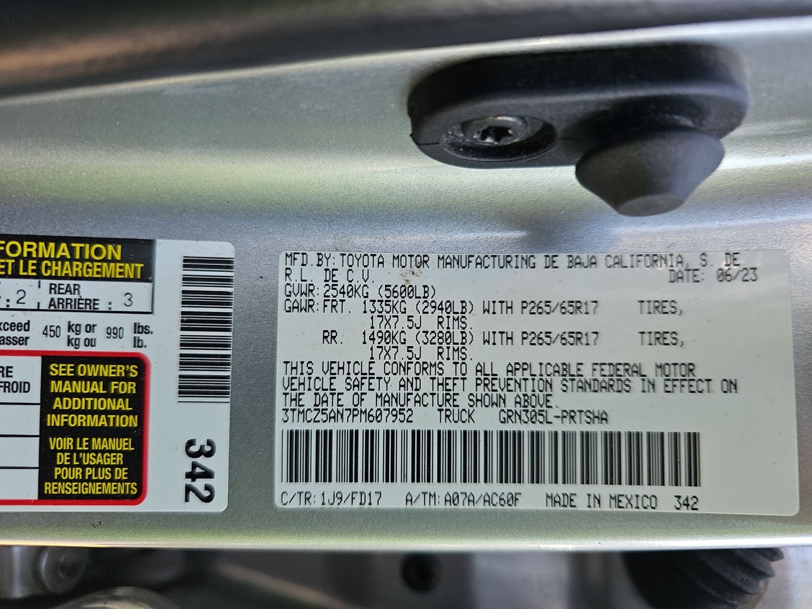 2023 Toyota Tacoma TRD Sport AWD