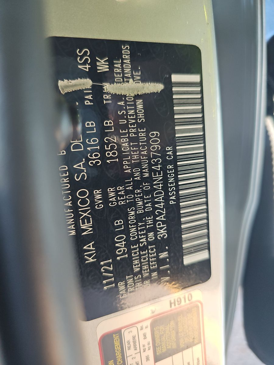 2022 Kia Rio LX FWD