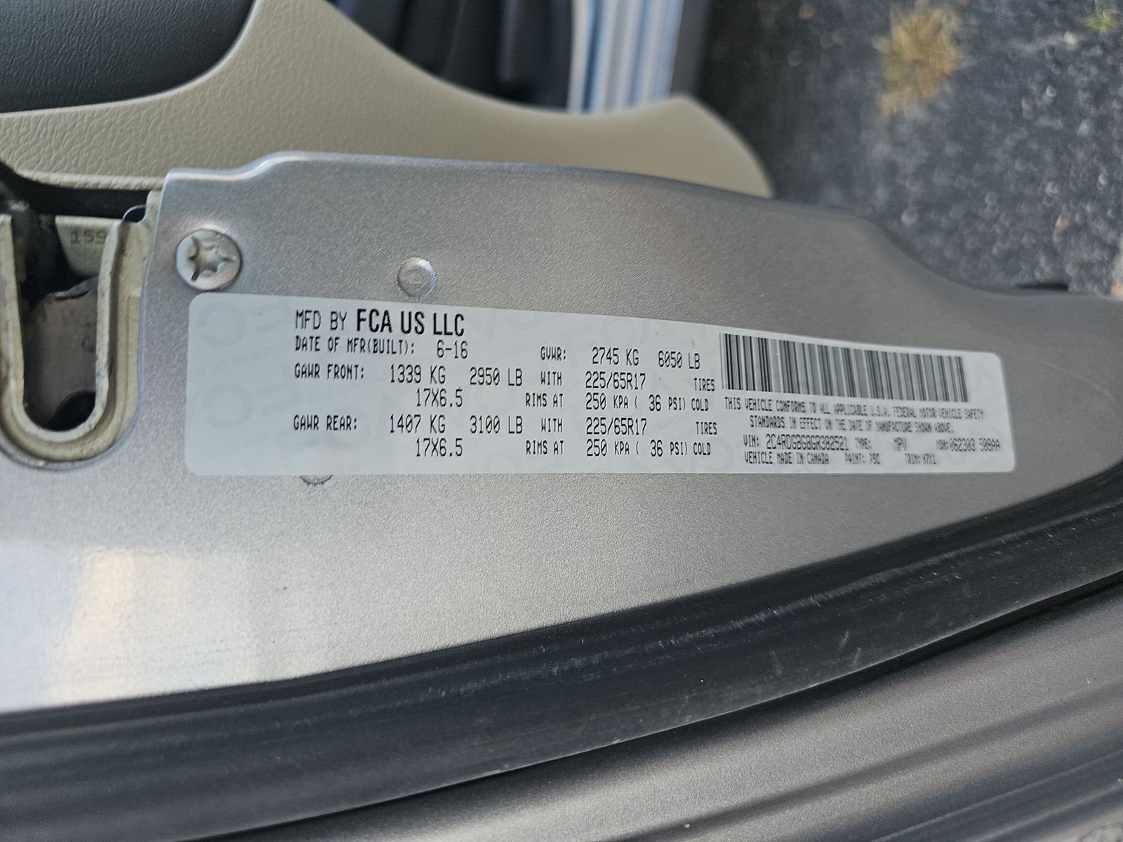 2016 Dodge Grand Caravan SE FWD