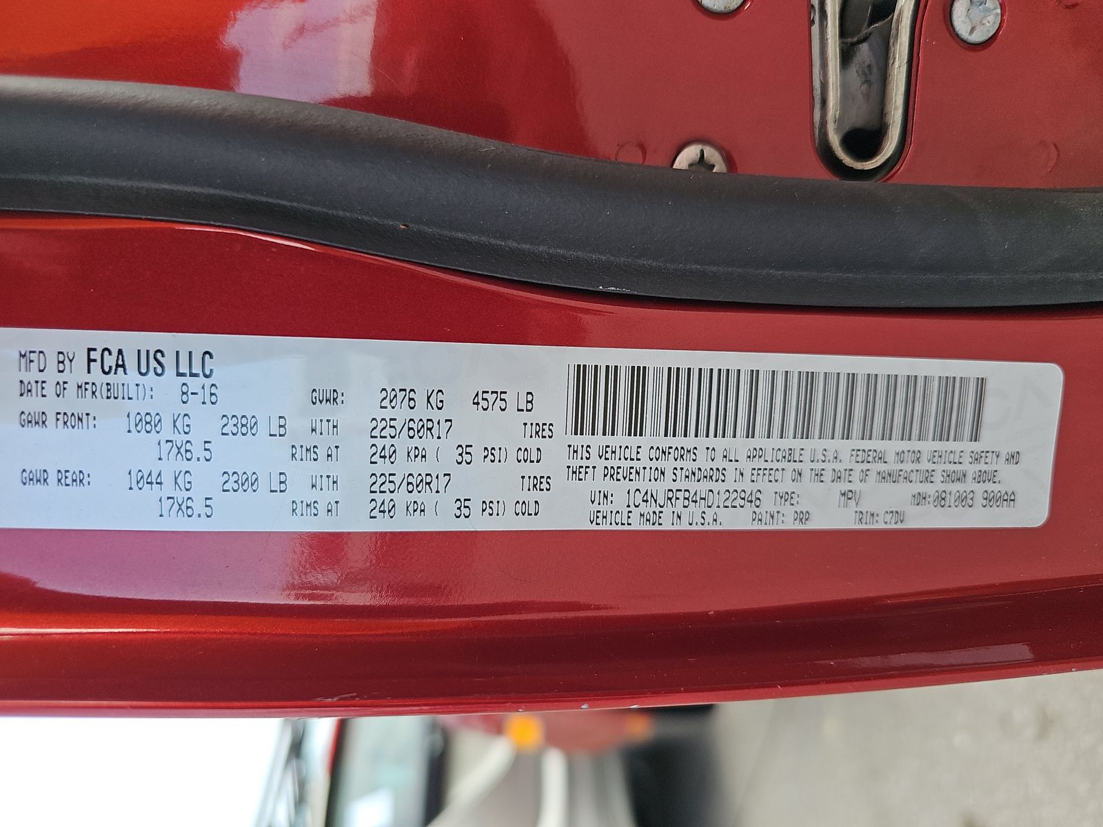 2017 Jeep Patriot Latitude AWD