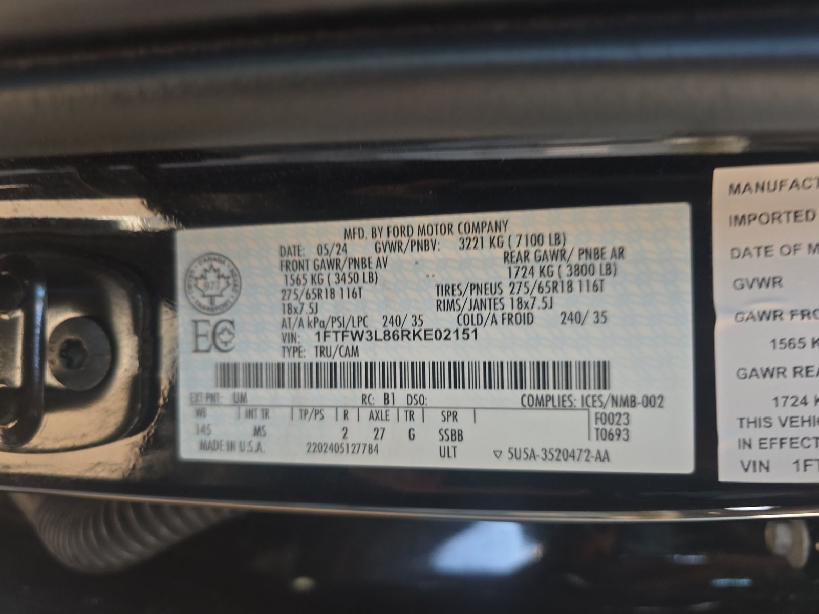 2024 Ford F-150 XLT AWD