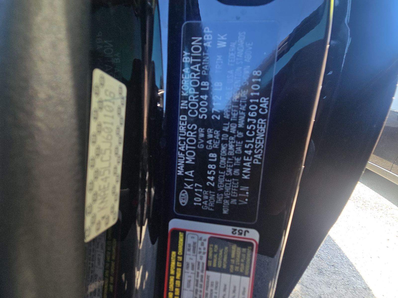 2018 Kia Stinger GT1 RWD