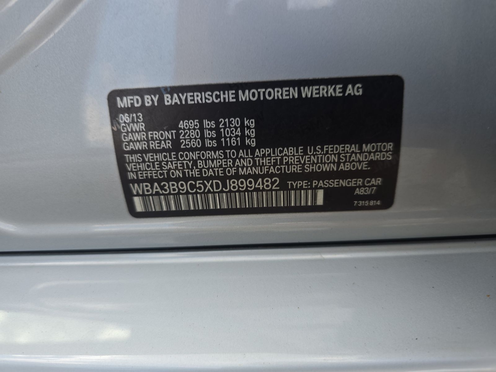 2013 BMW 3 Series 335i xDrive AWD