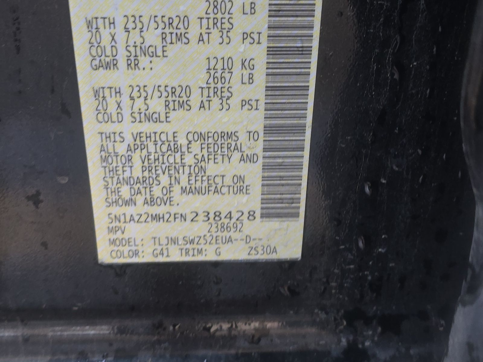 2015 Nissan Murano Platinum AWD