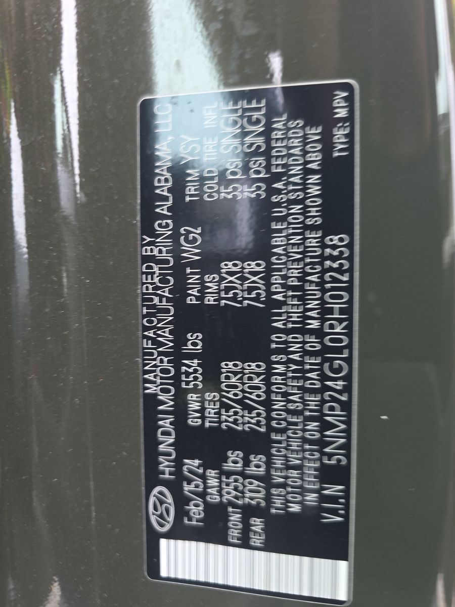 2024 Hyundai Santa Fe SEL FWD