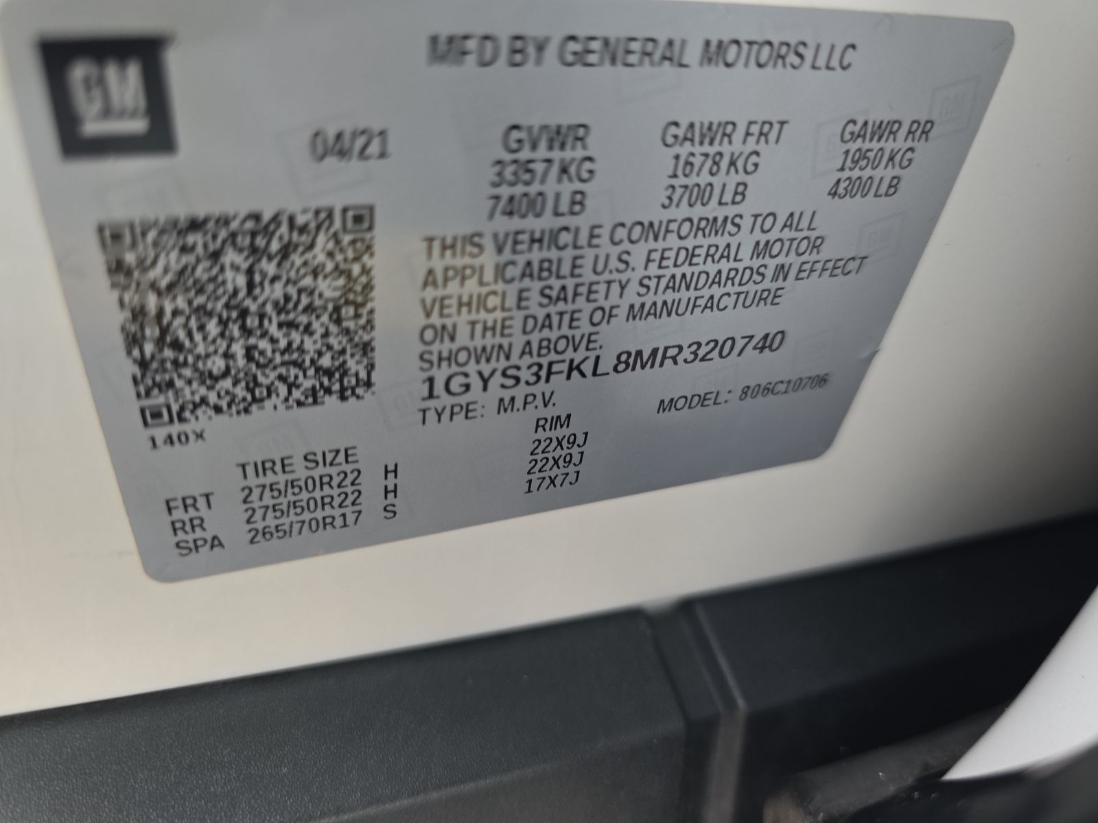 2021 Cadillac Escalade Sport RWD