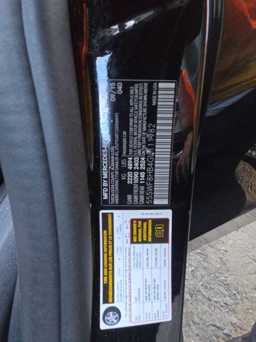 2016 Mercedes-Benz C-Class AMG C 63 S RWD