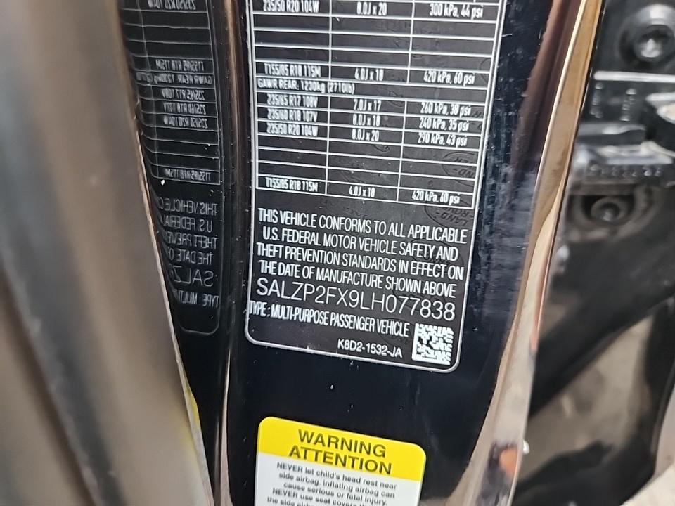 2020 Land Rover Range Rover Evoque SE AWD