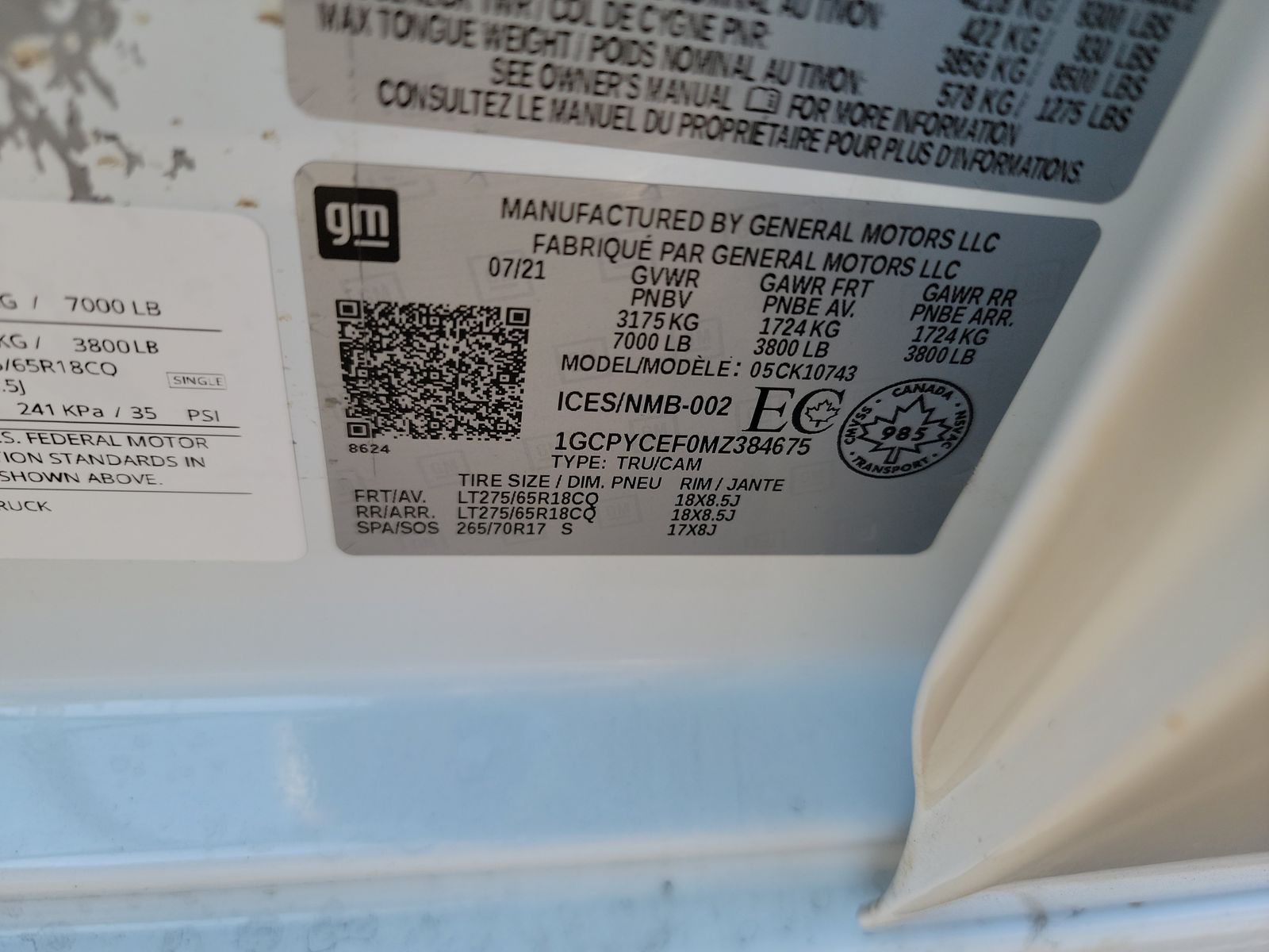 2021 Chevrolet Silverado 1500 Custom Trail Boss AWD