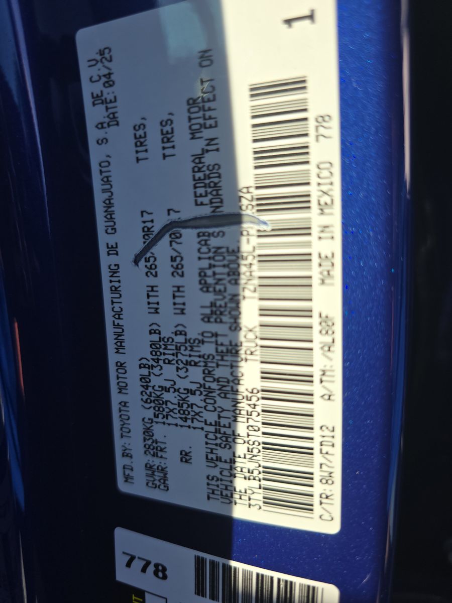 2025 Toyota Tacoma TRD Off-Road AWD